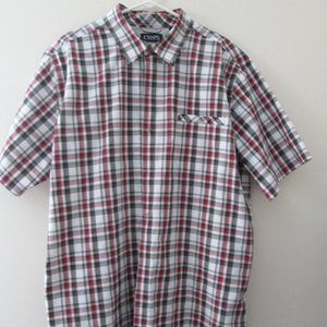 Chaps Plaid Short Sleeve Shirt XXL